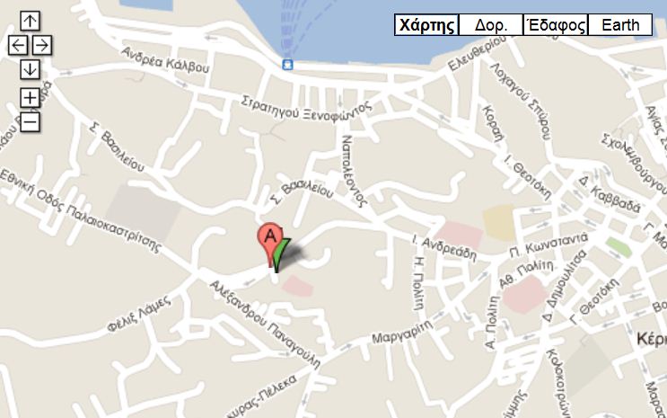Mastoras Corfu Clinic map